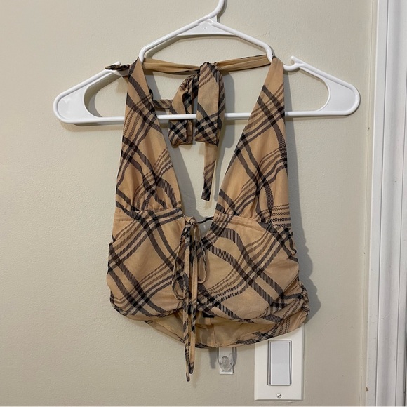 I.AM.GIA Halter Top Camel - Picture 2 of 3